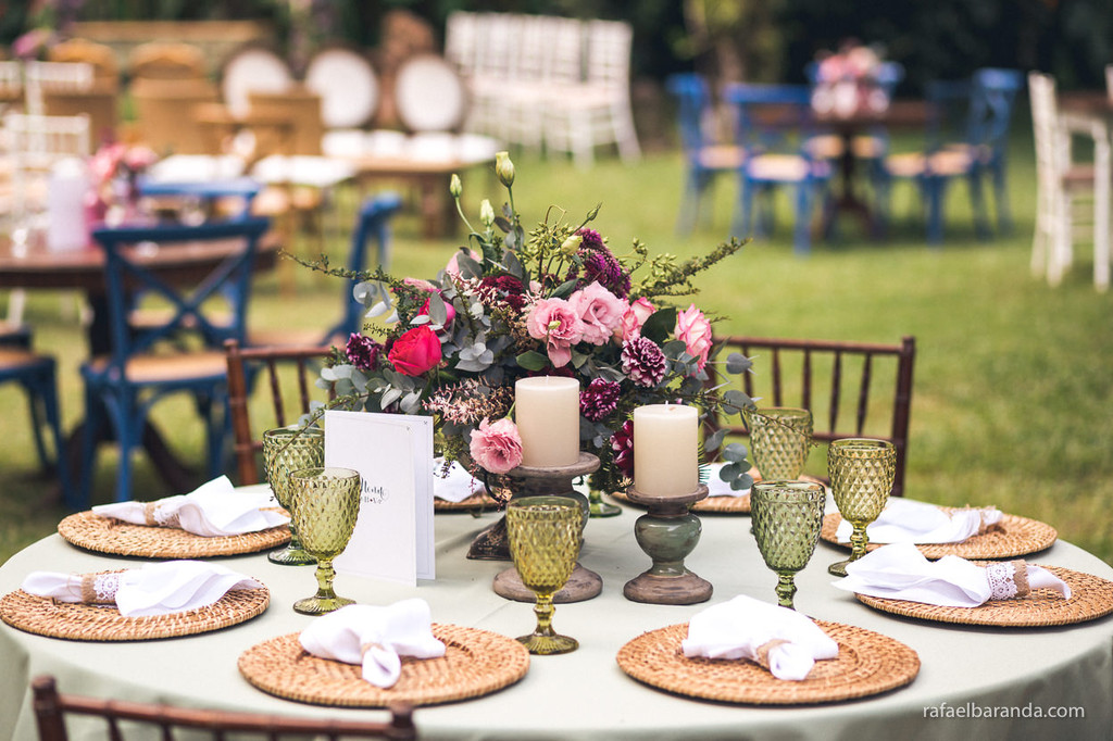 Recepção dos convidados para o casamento